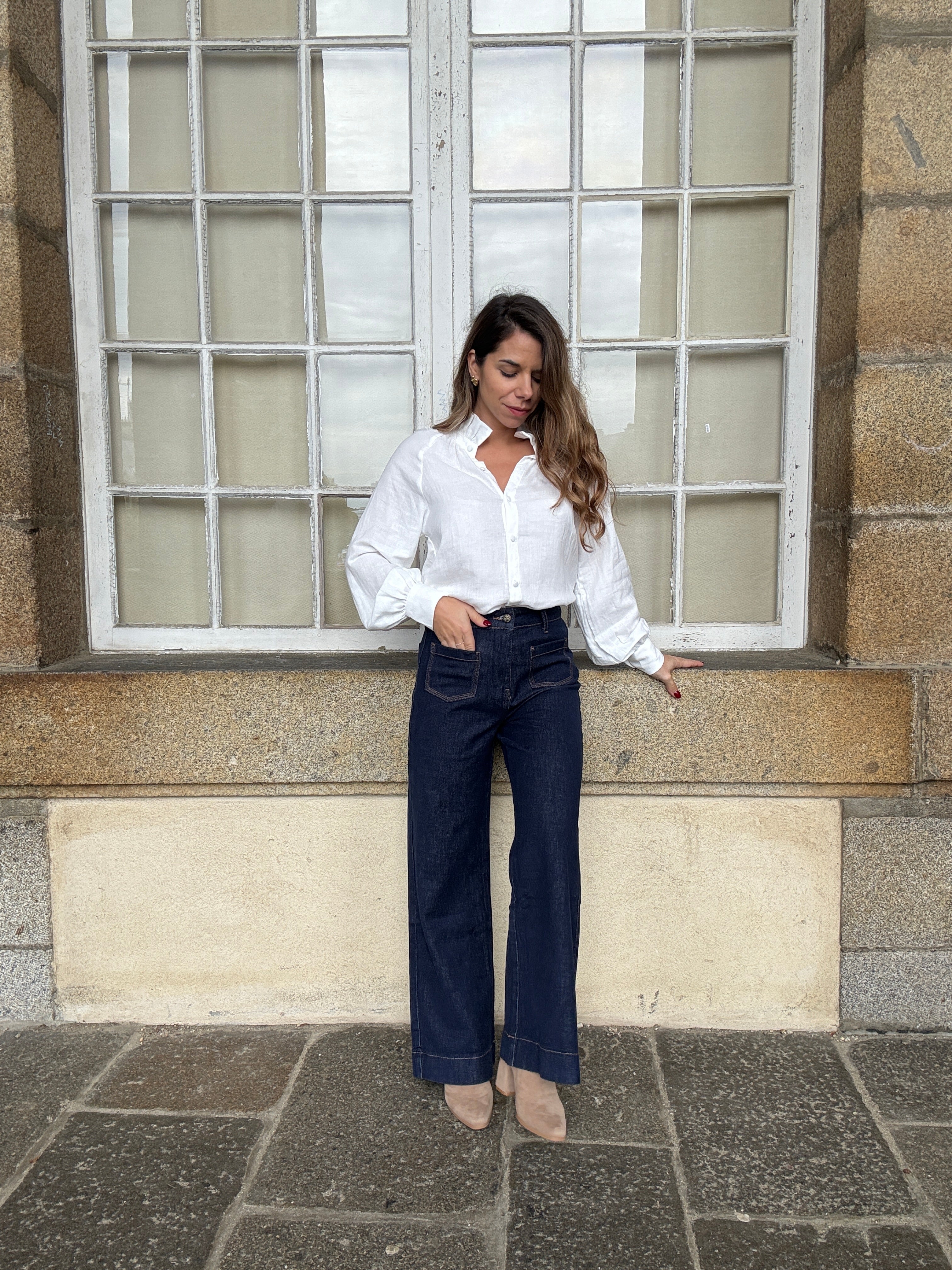 Blusa blanca Léonie