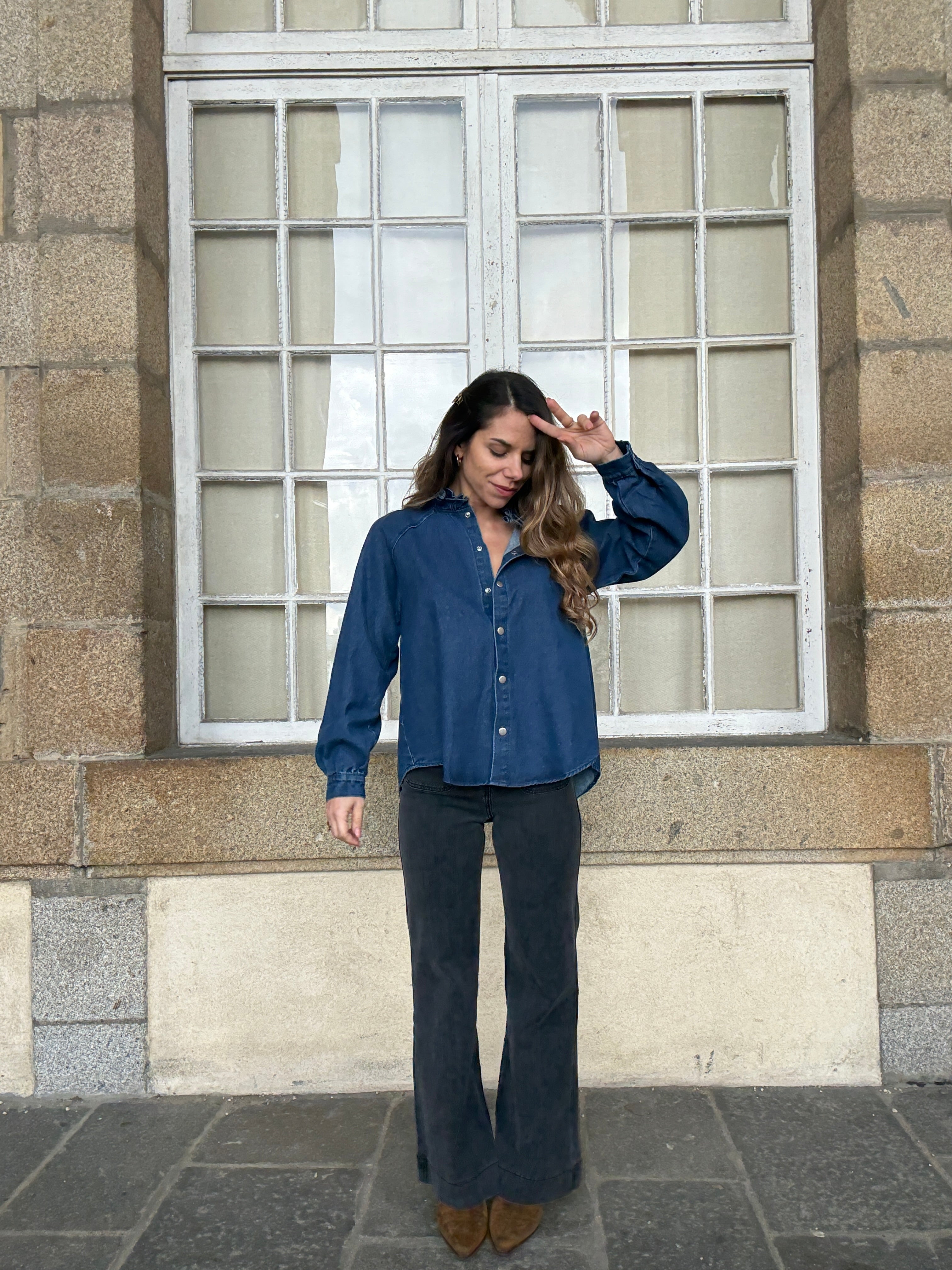 Surchemise en jean Livia