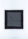 Pochette Imprimée Carrés Et Pois - Marine