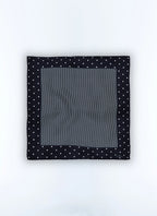 Pochette Imprimée Carrés Et Pois - Marine