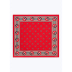 Printed Wool And Silk Clutch - Red - Yin Yang Print