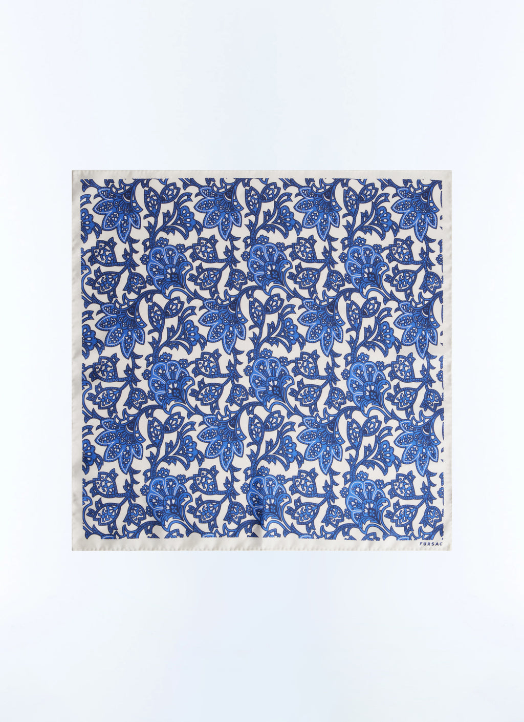 Pañuelo De Bolsillo Con Estampado De Plantas - Marino