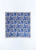 Pañuelo De Bolsillo Con Estampado De Plantas - Marino