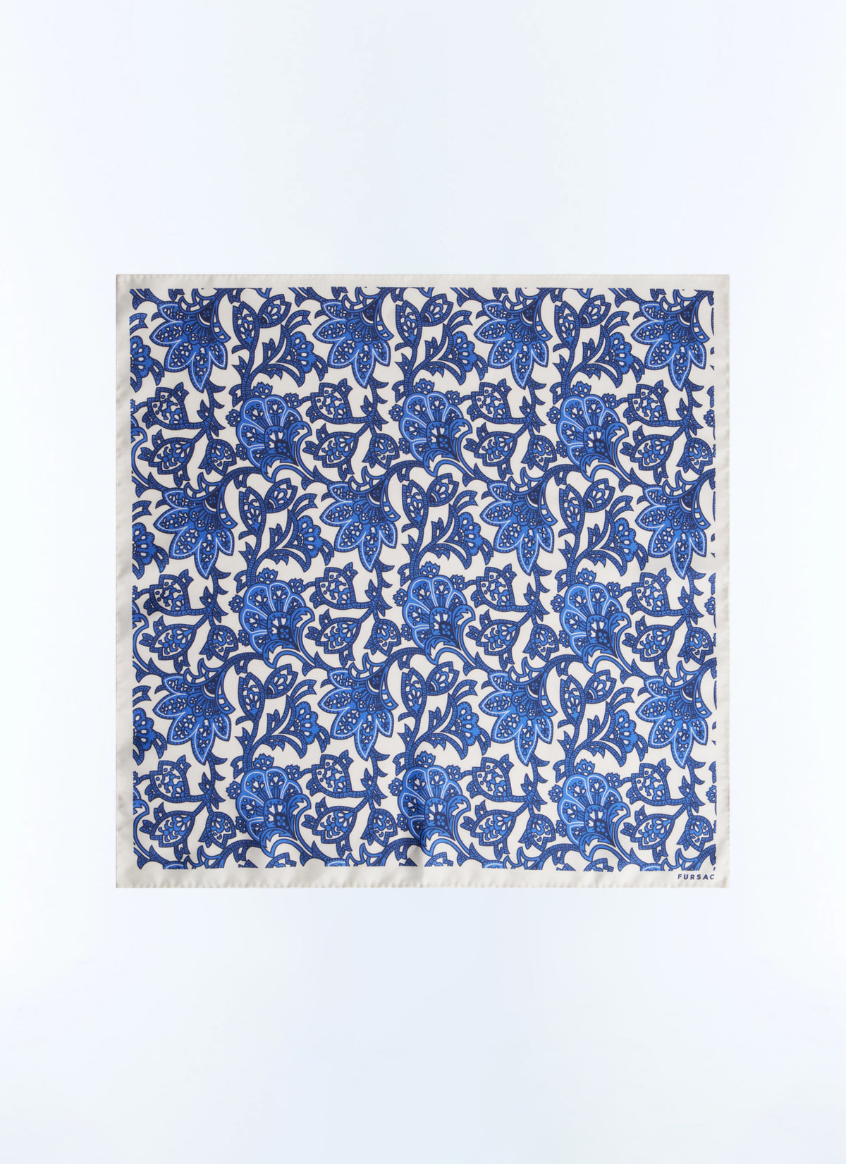 Pañuelo De Bolsillo Con Estampado De Plantas - Marino