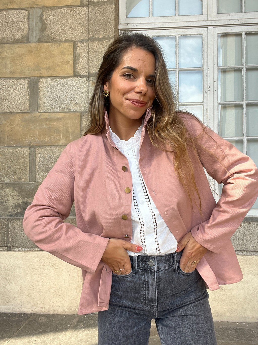 Céleste Old Rose Denim Jacket