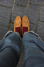 Camel Suede Loafers