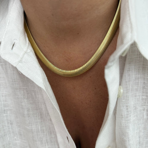 Collier Big Serpentin - Doré Ou Argent