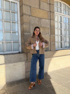 Chaqueta trench Edith de algodón Liberty camel