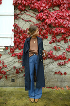 Paul Trench Navy/Leopard