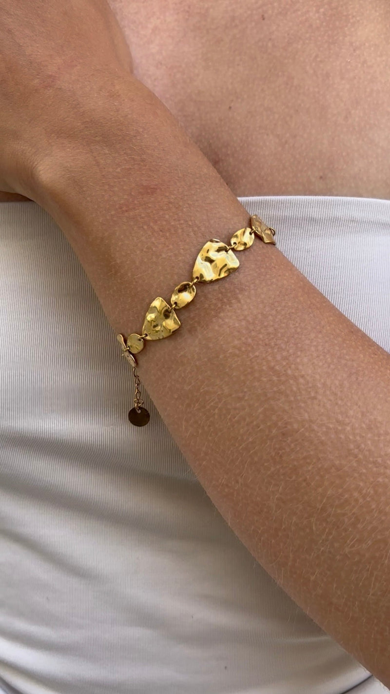 Pulsera martillada