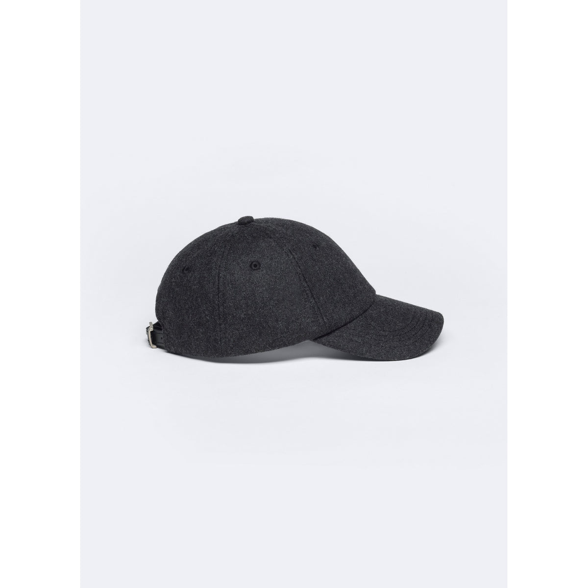 Casquette En Laine Mélangée - Gris