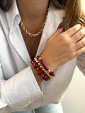 Bracelet Trio De Bracelets - Rouge