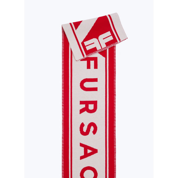 Fursac Red Football Scarf - Cardinal Red
