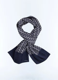 Pañuelo con estampado de escamas - Azul marino