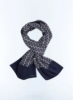Pañuelo con estampado de escamas - Azul marino