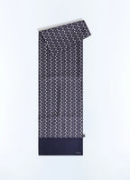 Pañuelo con estampado de escamas - Azul marino
