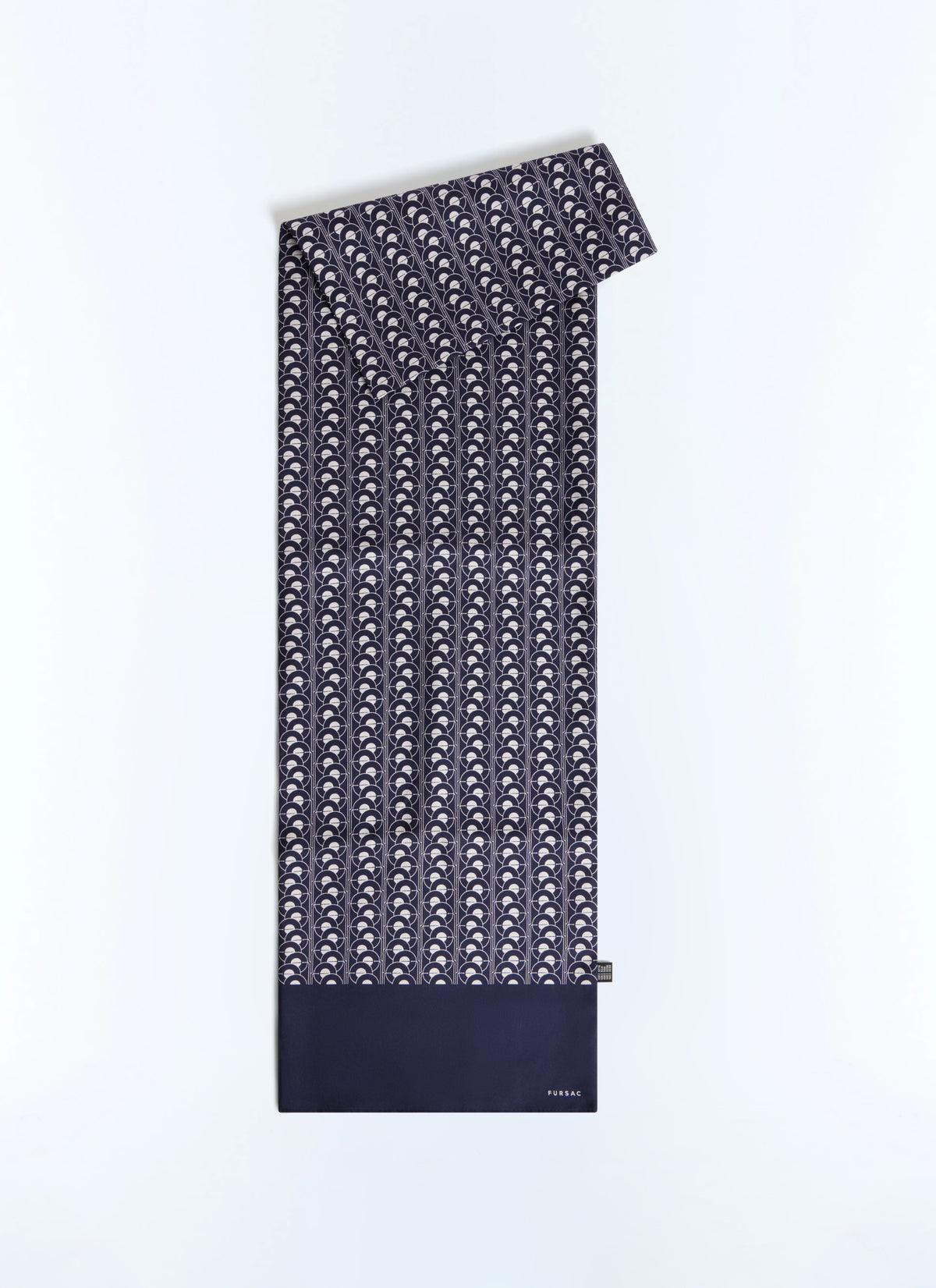 Pañuelo con estampado de escamas - Azul marino
