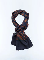 Floral Print Scarf - Navy