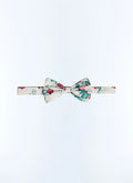 Nœud Papillon En Satin Imprimé Fleurs - Imprimé Fleuri Clair