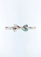 Nœud Papillon En Satin Imprimé Fleurs - Imprimé Fleuri Clair