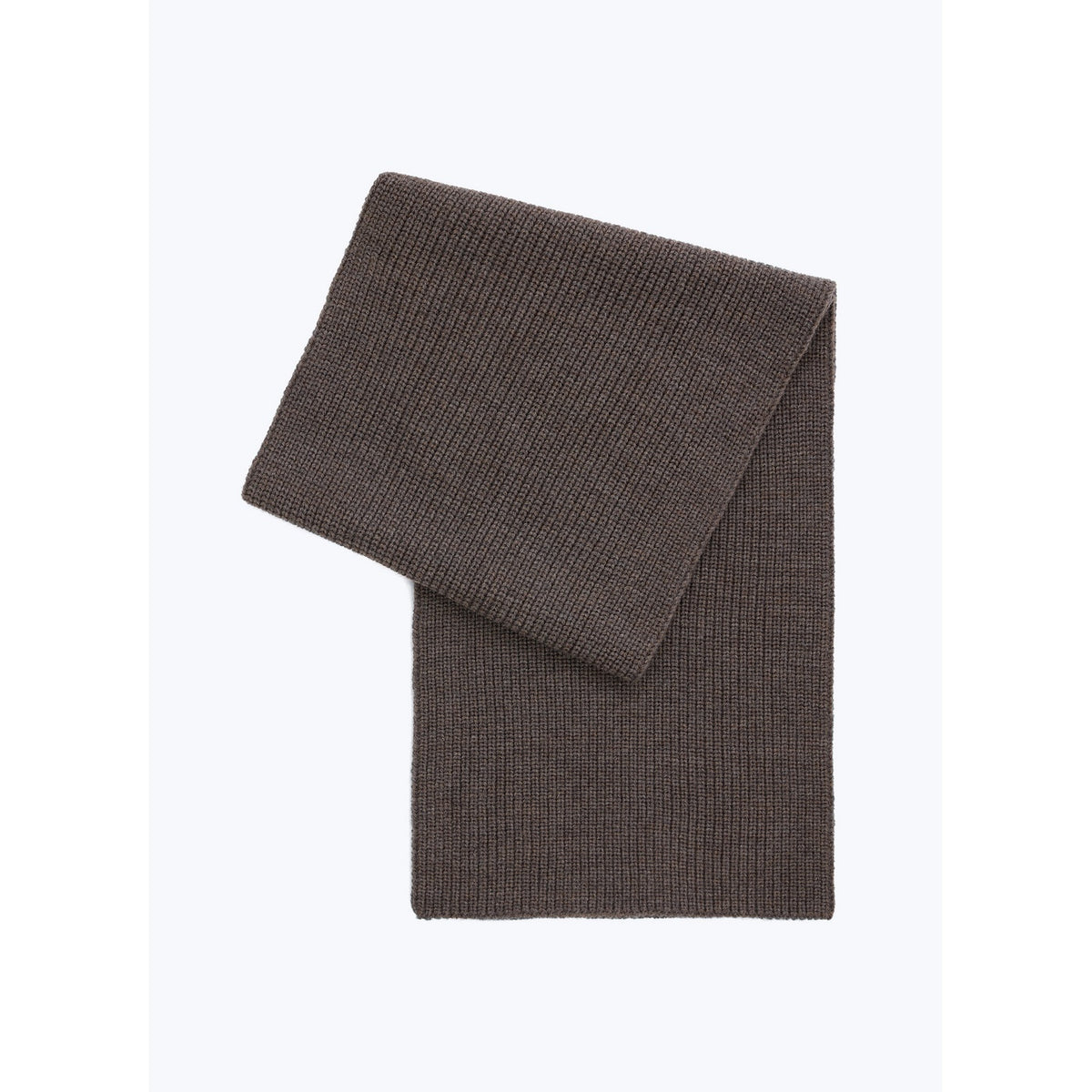 Ullstickad halsduk - Bruntaupe