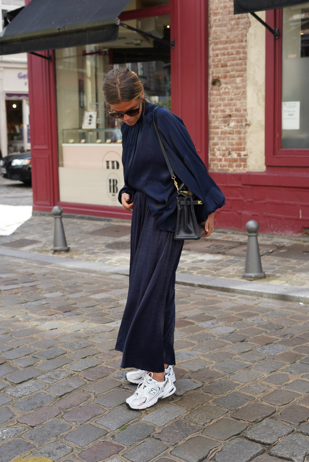 Long Roman Skirt Navy