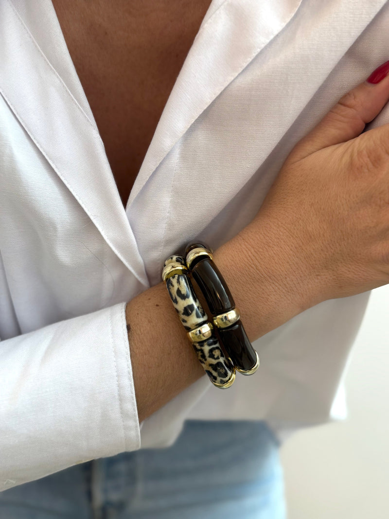 Lot De 2 Bracelets Gemini - Marron