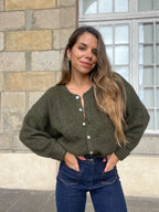Charlie khaki cardigan