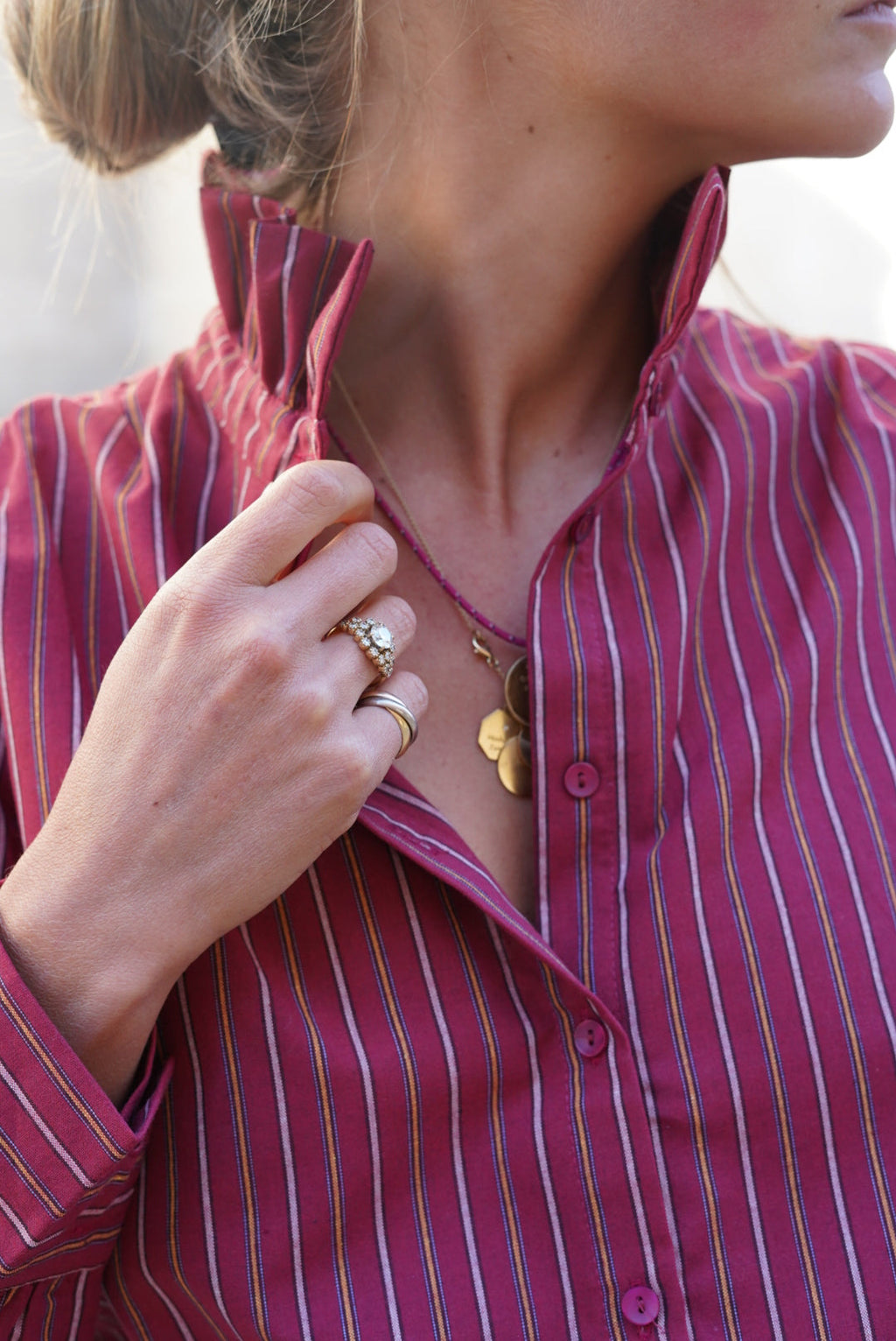 Félicie Rayure Terracotta Shirt
