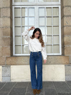 Alma Ecru Lace Blouse
