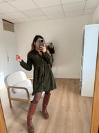Vestido Victoria Caqui
