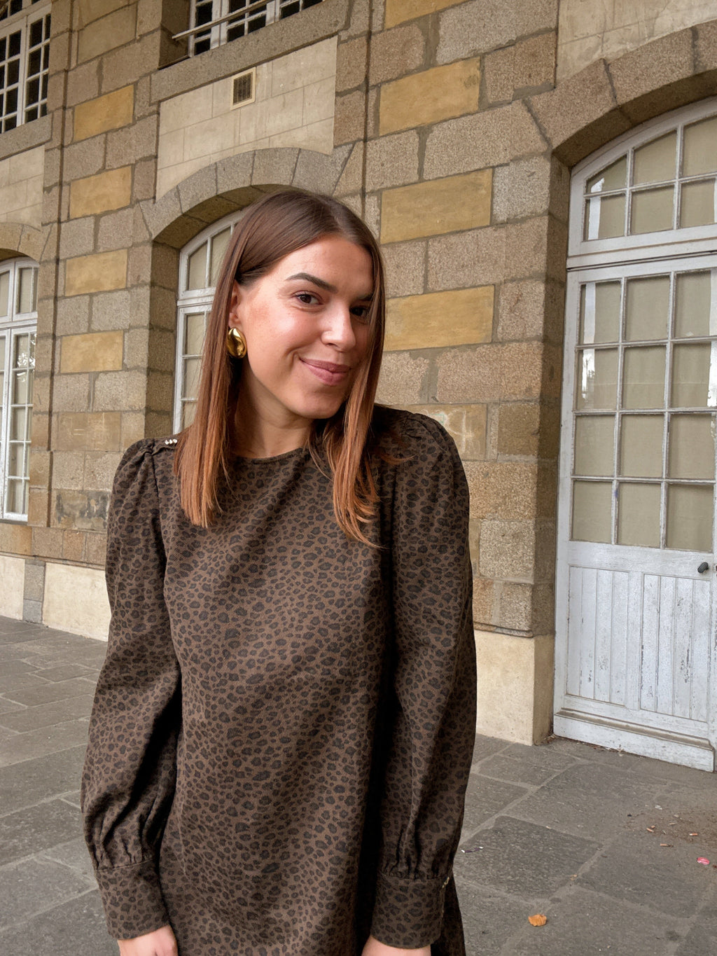 Victoire Leopard Dress