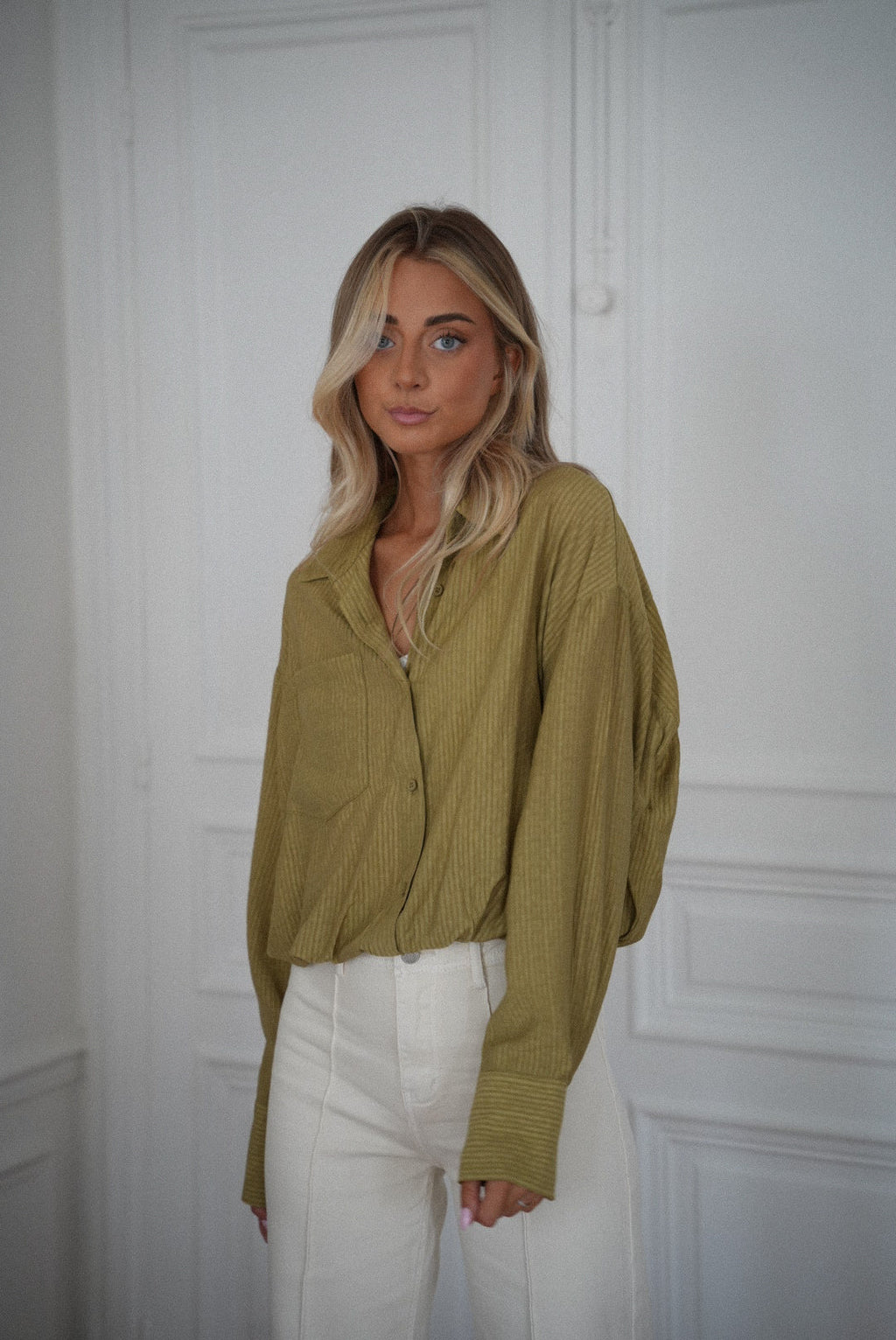 Blouse Courte Miranda - Verte
