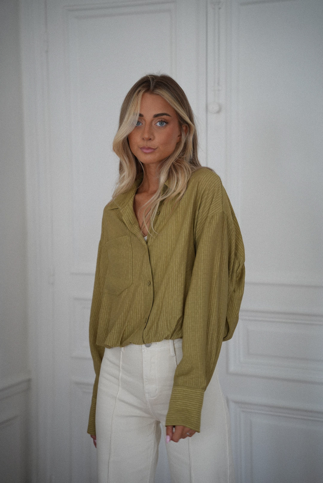 Blouse Courte Miranda - Verte