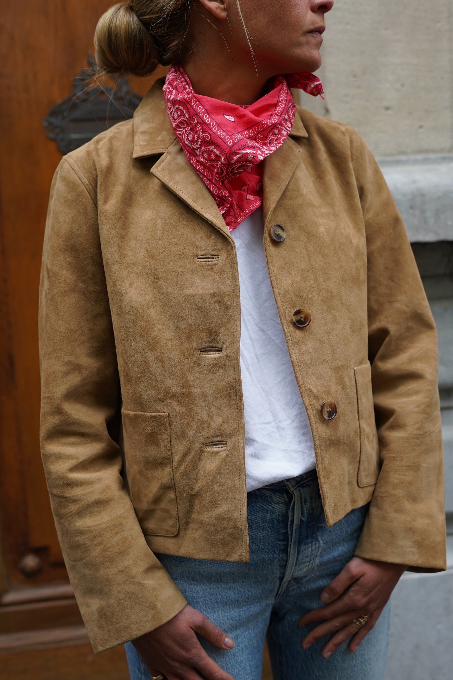 Foulard bandana rouge