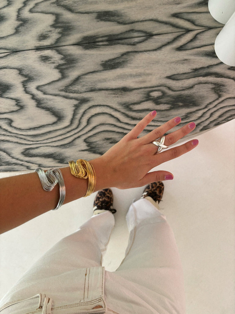 Bague Cross Plata