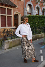 Justine Zebra Skirt