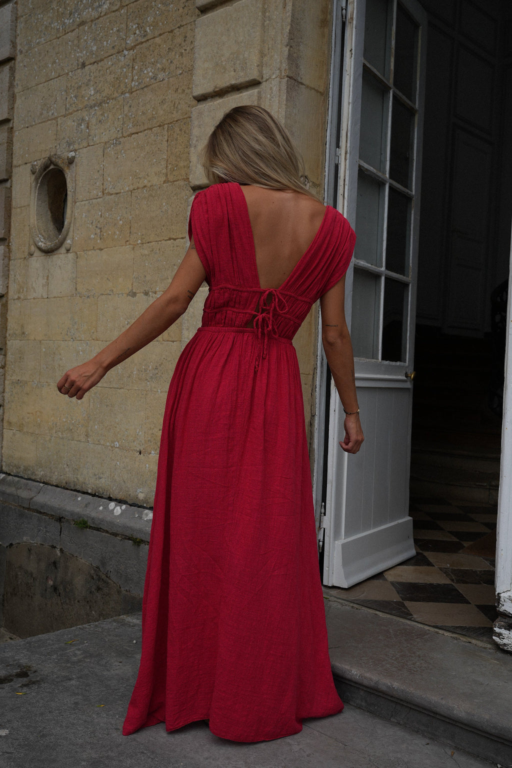 Lucy Long Dress - Red
