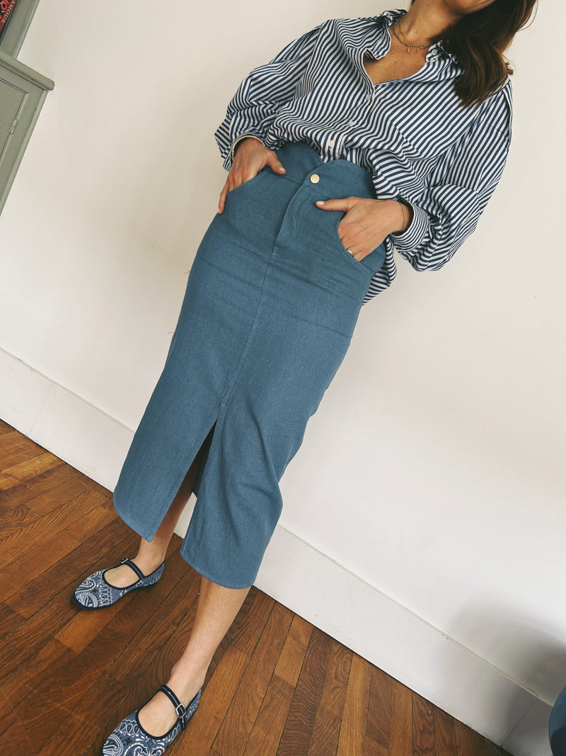 Gigi Skirt - Denim