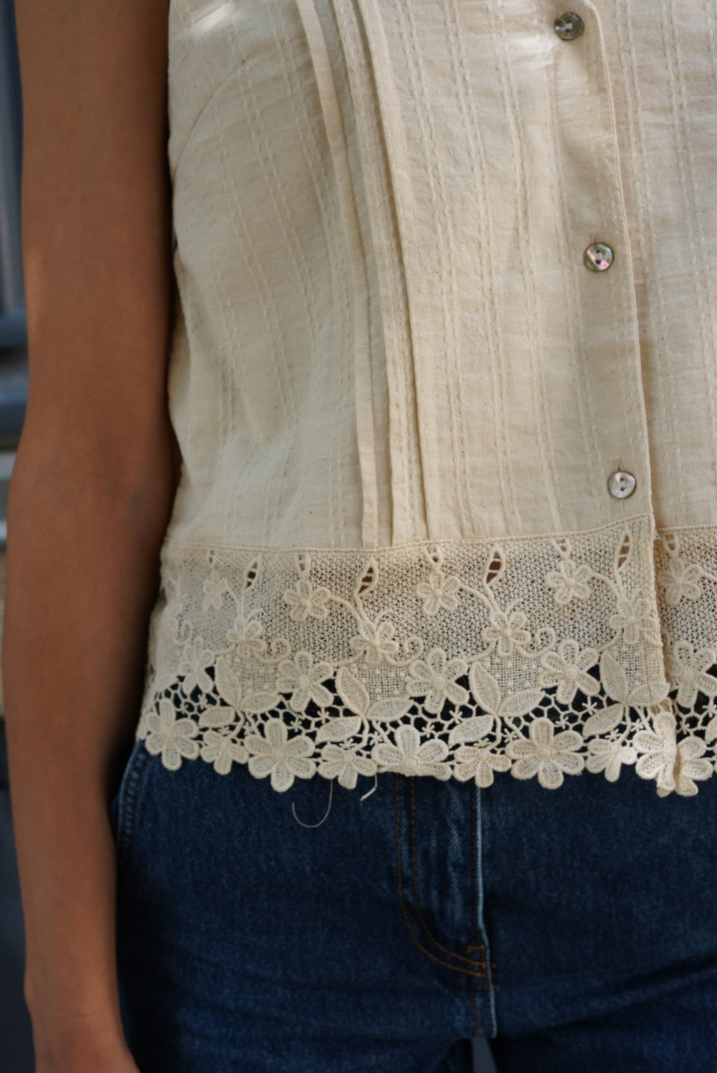 Eloi Lace Top Beige