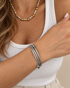 Bracelet Devone - Bracelet Multitours - Doré Ou Argent