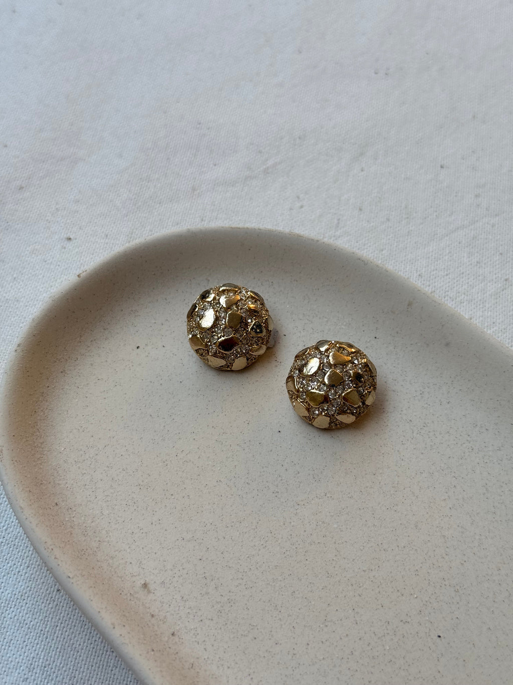 Vintage Earrings - Gold Nuggets