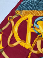 Foulard Céline – Modèle Étriers Et Serpent