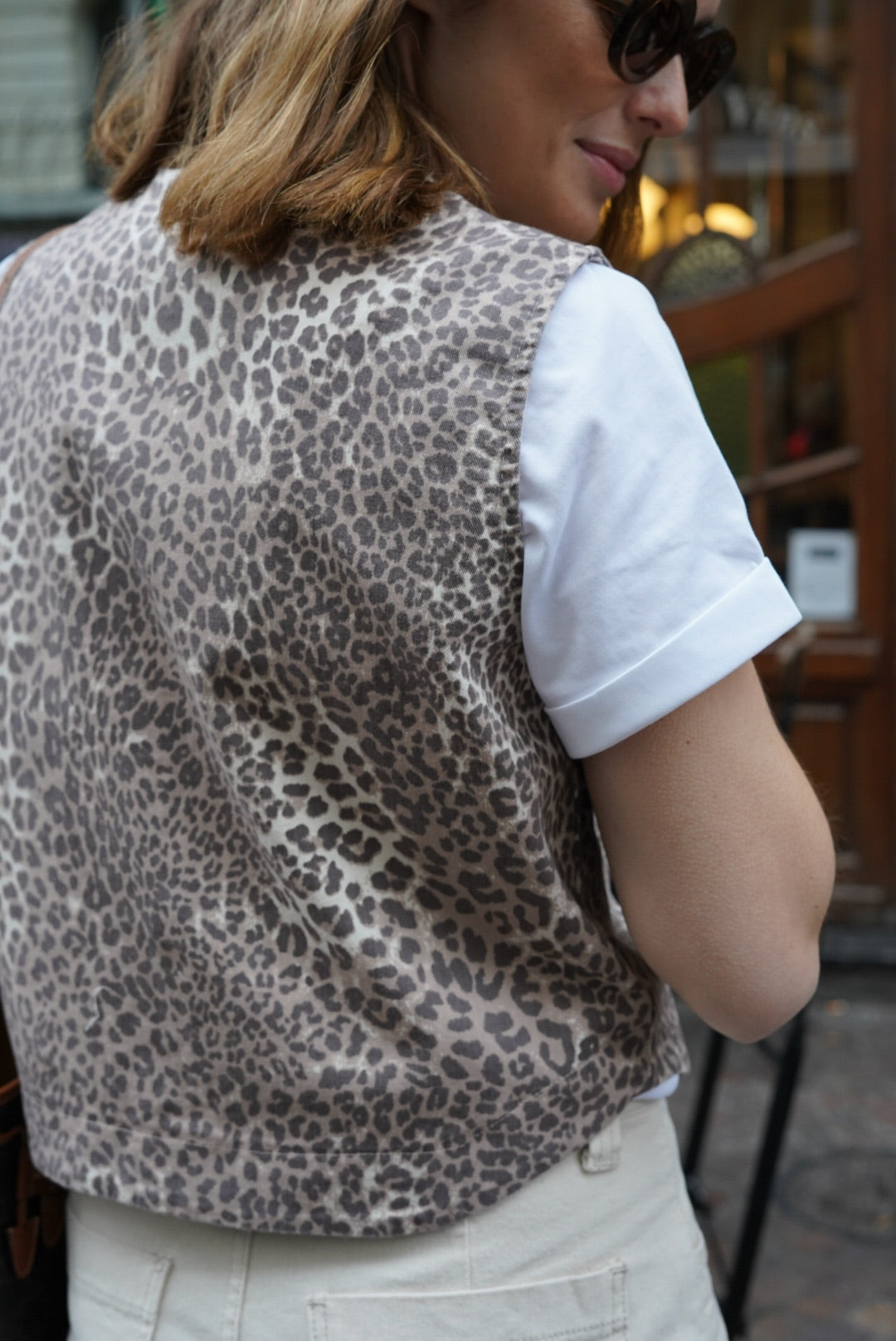 Raoul Leopard Sleeveless Top