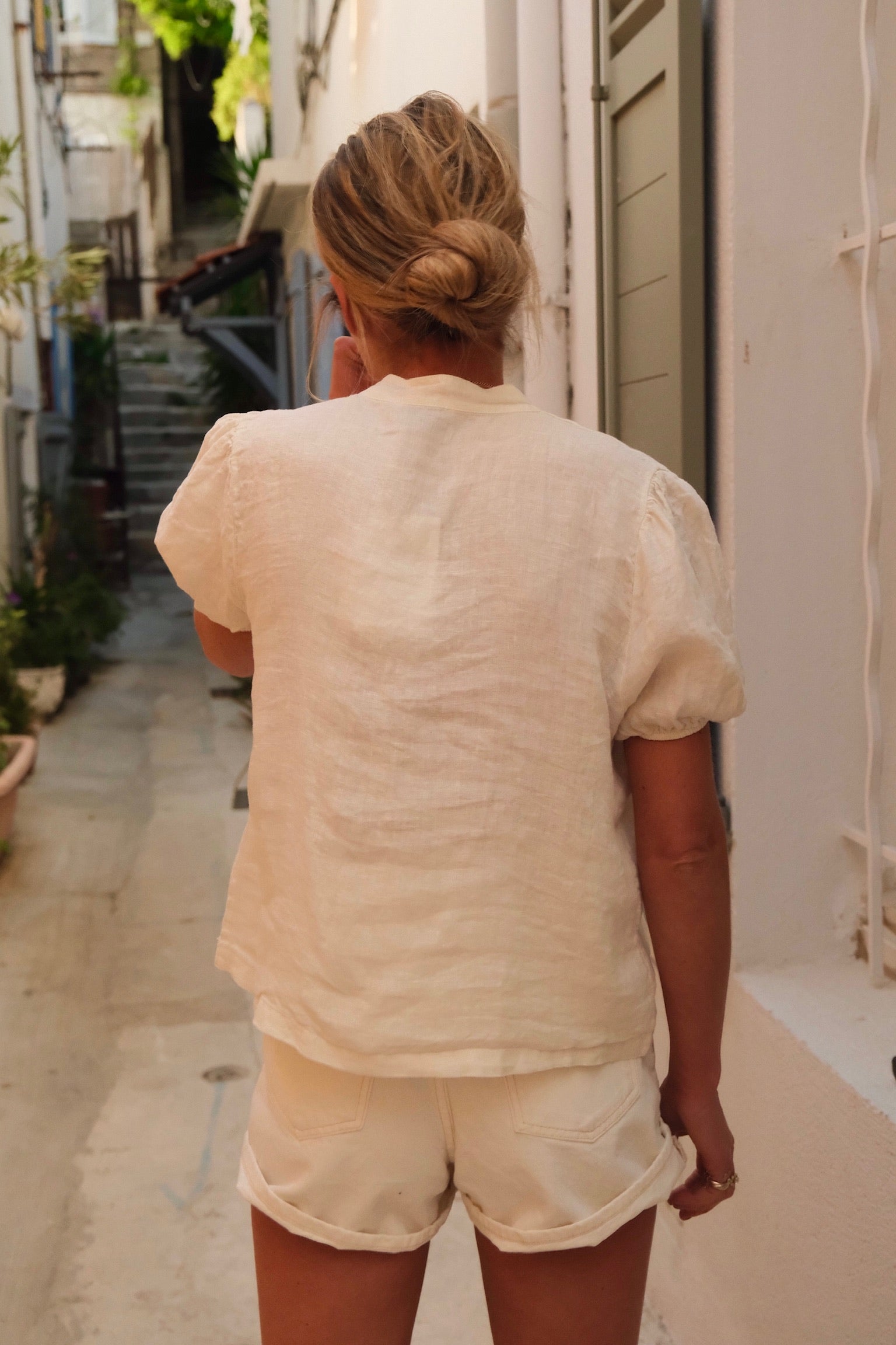 Blouse Célestine lin écru