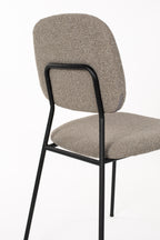 Roos - Dining Room Chair - Metal - Warm Beige