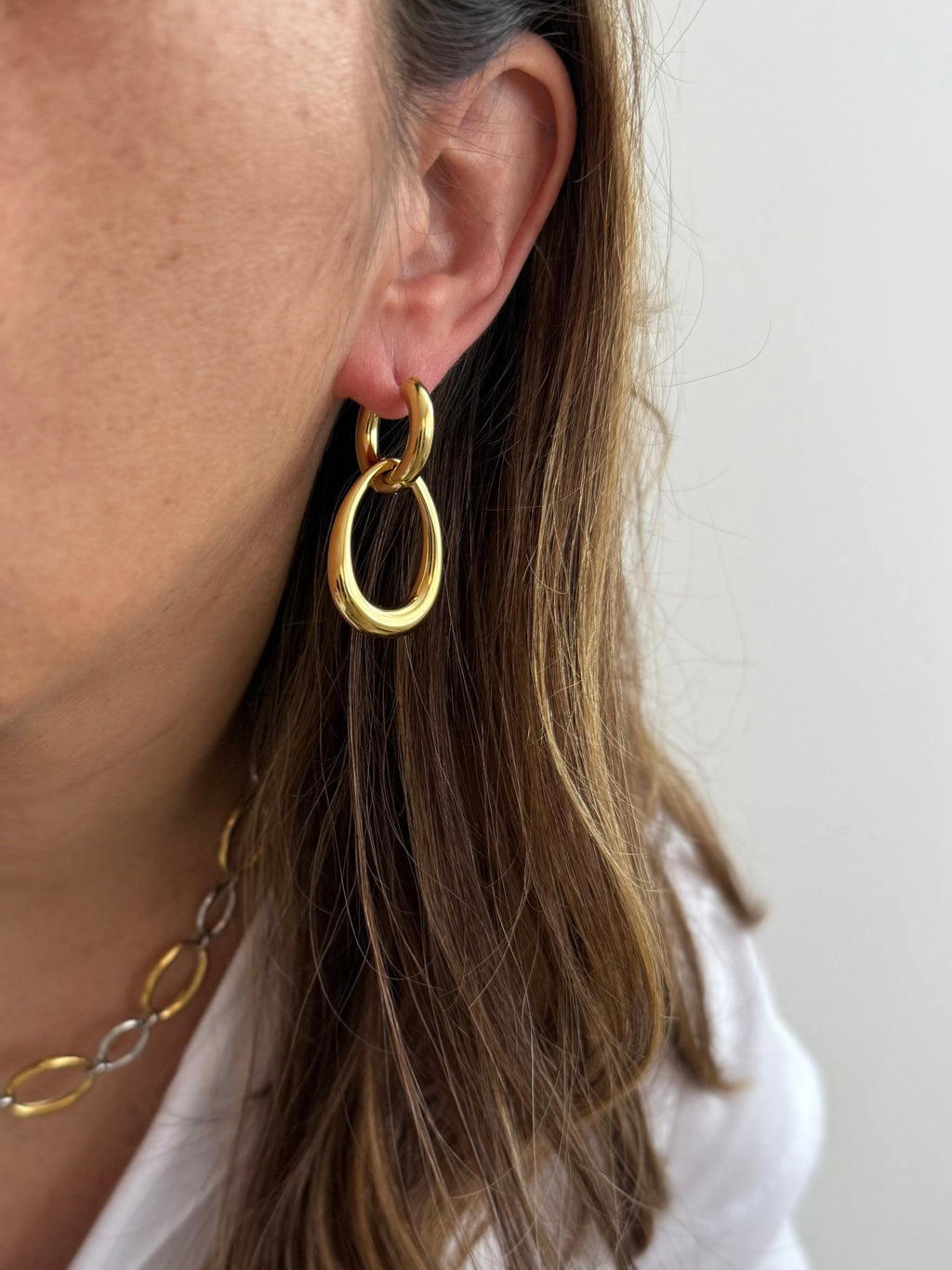 Boucles D'Oreilles Galenia - Doré, Argent Ou Bicolore
