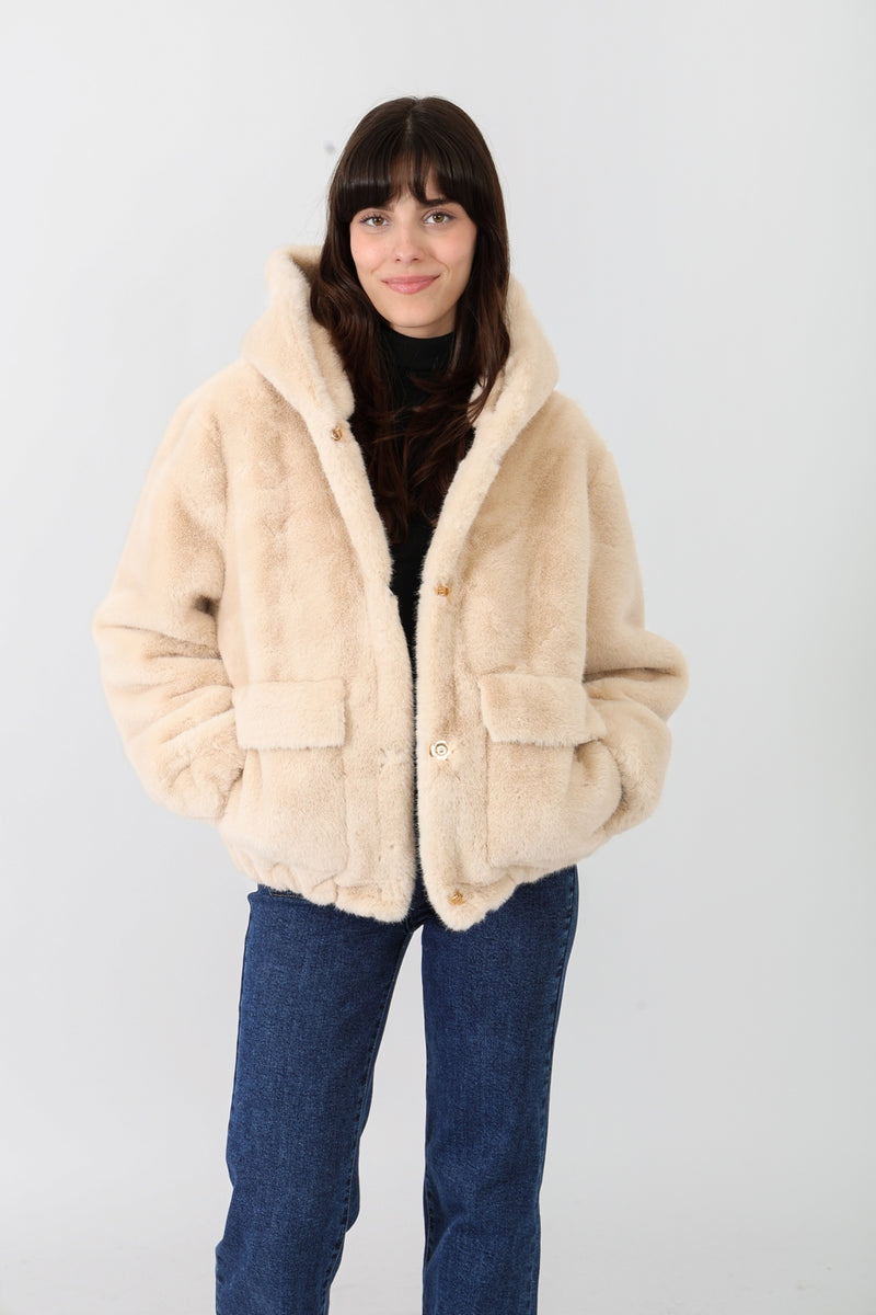 Fausse Fourrure - Beige