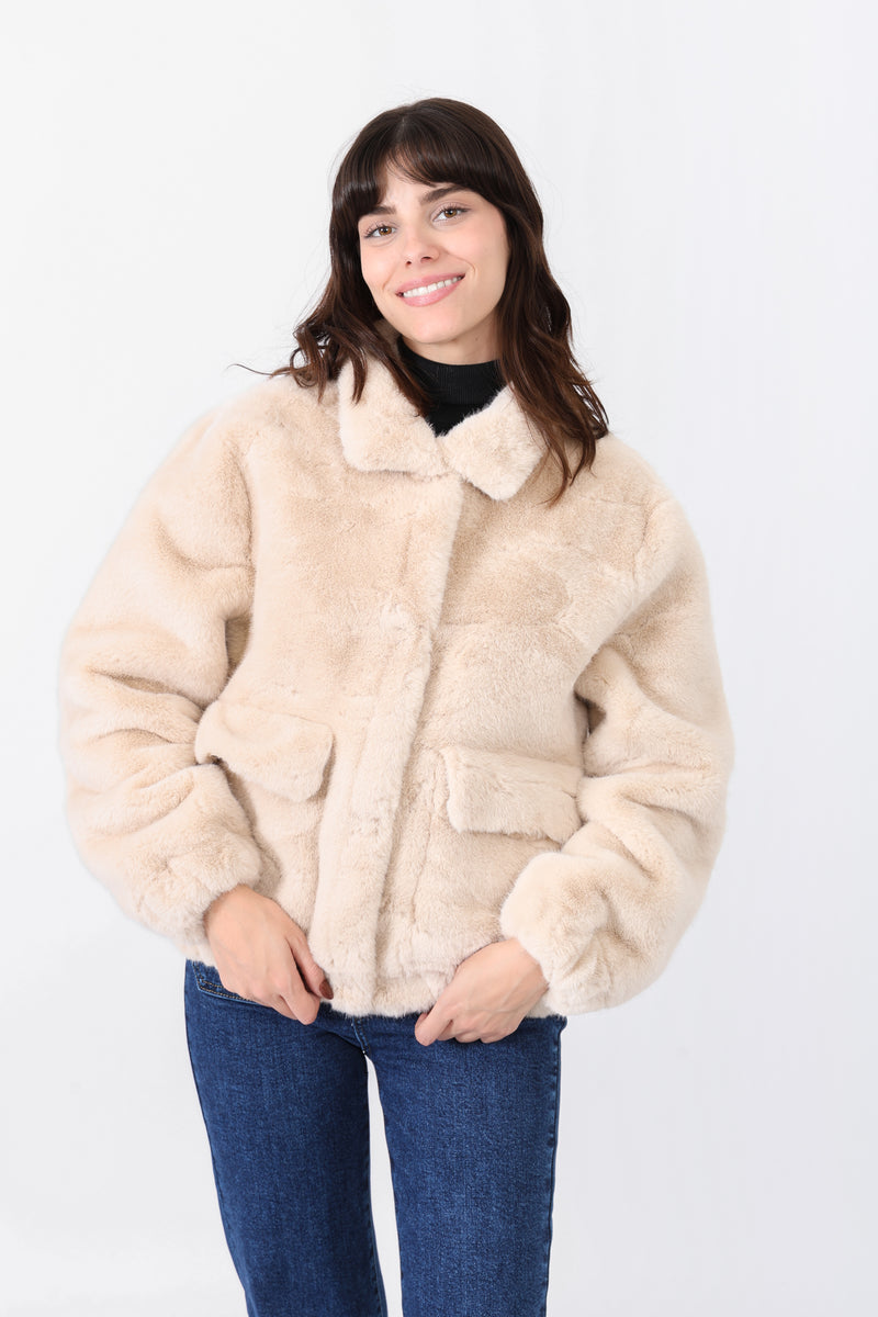 Fausse Fourrure - Beige