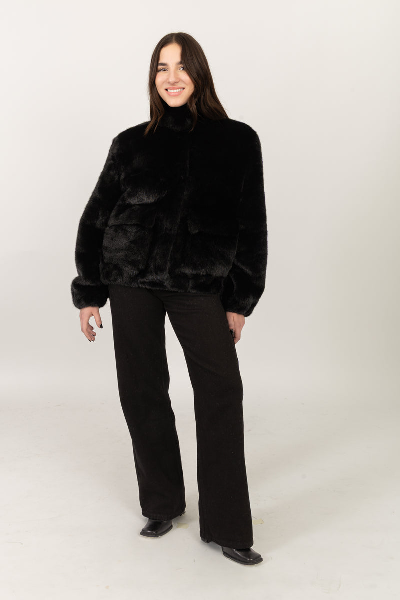 Fausse Fourrure - Noir